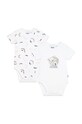 BOSS body din bumbac pentru bebelusi 2-pack 2-pack alb J50832.