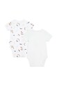 BOSS body din bumbac pentru bebelusi 2-pack J50832. alb SS24
