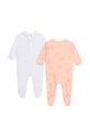 Kenzo Kids salopete din bumbac pentru bebelusi 2-pack K60074. roz SS24