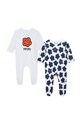 Kenzo Kids pajacyk niemowlęcy 2-pack 2-pack biały K60075.