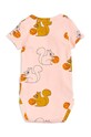 Kojenecký overal Mini Rodini Squirrels 2424011128 růžová SS24