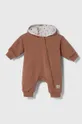 коричневый Хлопковый комбинезон для младенцев Jamiks Детский