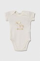 Dječaci Pamučni bodi za bebe United Colors of Benetton 2-pack 3GI70B00N.W.Seasonal bež