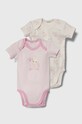 United Colors of Benetton body din bumbac pentru bebelusi 2-pack Produs pentru bebe roz 3GI70B00N.W.Seasonal