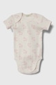 United Colors of Benetton body bawełniane niemowlęce 2-pack 3GI70B00N.W.Seasonal różowy SS24