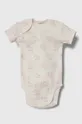 United Colors of Benetton body bawełniane niemowlęce 2-pack różowy