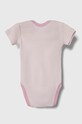 United Colors of Benetton body din bumbac pentru bebelusi 2-pack 3GI70B00N.W.Seasonal roz
