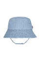 Levi's rampers bawełniany niemowlęcy LVB DENIM ROMPER & BUCKET HAT 100 % Bawełna