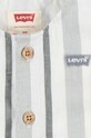 Levi's baba nadrág vászonkeverékből LVB STRIPE ROMPER & BUCKET HAT szürke 6EK230