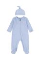 Хлопковый комбинезон для младенцев Levi's LVN FOOTED COVERALL & HAT SET