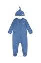 Дитячі бавовняні повзунки Levi's LVN FOOTED COVERALL & HAT SET