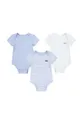 Pamučni bodi za bebe Levi's LVN 3PK BODYSUIT SET 3-pack