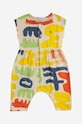 Дитячі бавовняні повзунки Bobo Choses 124AB095 жовтий SS24