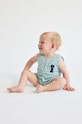 Дитячий ромпер з домішкою льону Bobo Choses блакитний 124AB091