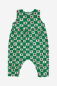 Bobo Choses rampers in cotone neonato/a Planet friendly verde 124AB087