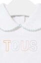 Băieți Tous body din bumbac pentru bebelusi Basic.2004 alb