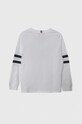 Tommy Hilfiger longsleeve bawełniany dziecięcy KB0KB08677.128.176.PPYH biały SS24