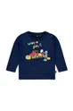 tmavomodrá Detská bavlnená košeľa s dlhým rukávom Lego Chlapčenský