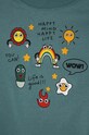 Chłopiec United Colors of Benetton longsleeve bawełniany dziecięcy 3096G10DK.P.Seasonal turkusowy