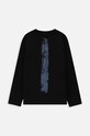 Coccodrillo longsleeve bawełniany dziecięcy WC4143102RAJ czarny SS24
