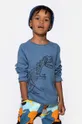 Otroška bombažna majica z dolgimi rokavi Coccodrillo