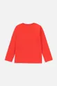 Detská bavlnená košeľa s dlhým rukávom Coccodrillo červená