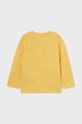 Mayoral longsleeve bawełniany niemowlęcy 1033.3C.Baby.PPYH żółty SS24