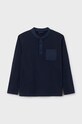 Mayoral longsleeve bawełniany dziecięcy bawełna granatowy 6126.7A.Junior.PPYH