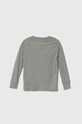 Converse longsleeve din bumbac 966243 gri SS25
