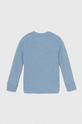 Abercrombie & Fitch longsleeve dziecięcy niebieski