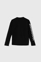 Vans longsleeve bawełniany dziecięcy OG LOGO LS VN000GDFBLK czarny SS24
