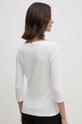 Ρούχα Βαμβακερή μπλούζα με μακριά μανίκια Tommy Hilfiger WW0WW40589 λευκό