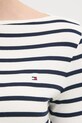 Tommy Hilfiger longsleeve din bumbac WW0WW40589 alb