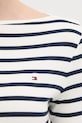 Бавовняний лонгслів Tommy Hilfiger WW0WW40589 білий