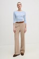 Tommy Hilfiger longsleeve din bumbac WW0WW40589 alb AA00