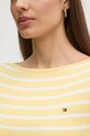Бавовняний лонгслів Tommy Hilfiger WW0WW40589 жовтий