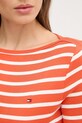 Бавовняний лонгслів Tommy Hilfiger WW0WW40589 помаранчевий