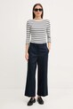 Tommy Hilfiger longsleeve bawełniany WW0WW40589 granatowy AA00