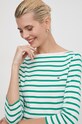 Tommy Hilfiger longsleeve din bumbac verde WW0WW40589
