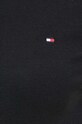 Бавовняний лонгслів Tommy Hilfiger WW0WW40589 чорний