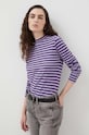 Marc O'Polo longsleeve din bumbac violet 310219652223