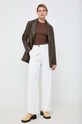 Marc O'Polo longsleeve 310221152547 brązowy SS24