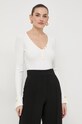 Elisabetta Franchi body biały BK54T41E2