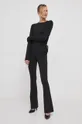 Calvin Klein camicia a maniche lunghe nero