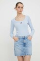 Tommy Jeans longsleeve niebieski DW0DW17397
