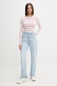 Tommy Jeans longsleeve DW0DW17387 beżowy AW25