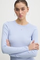 Majica dugih rukava Tommy Jeans plava DW0DW17387