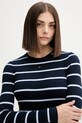 Tričko s dlhým rukávom Tommy Jeans tmavomodrá DW0DW17387