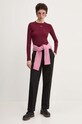 Majica dugih rukava Tommy Jeans DW0DW17387 bordo NC24