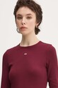 Лонгслів Tommy Jeans бордо DW0DW17387